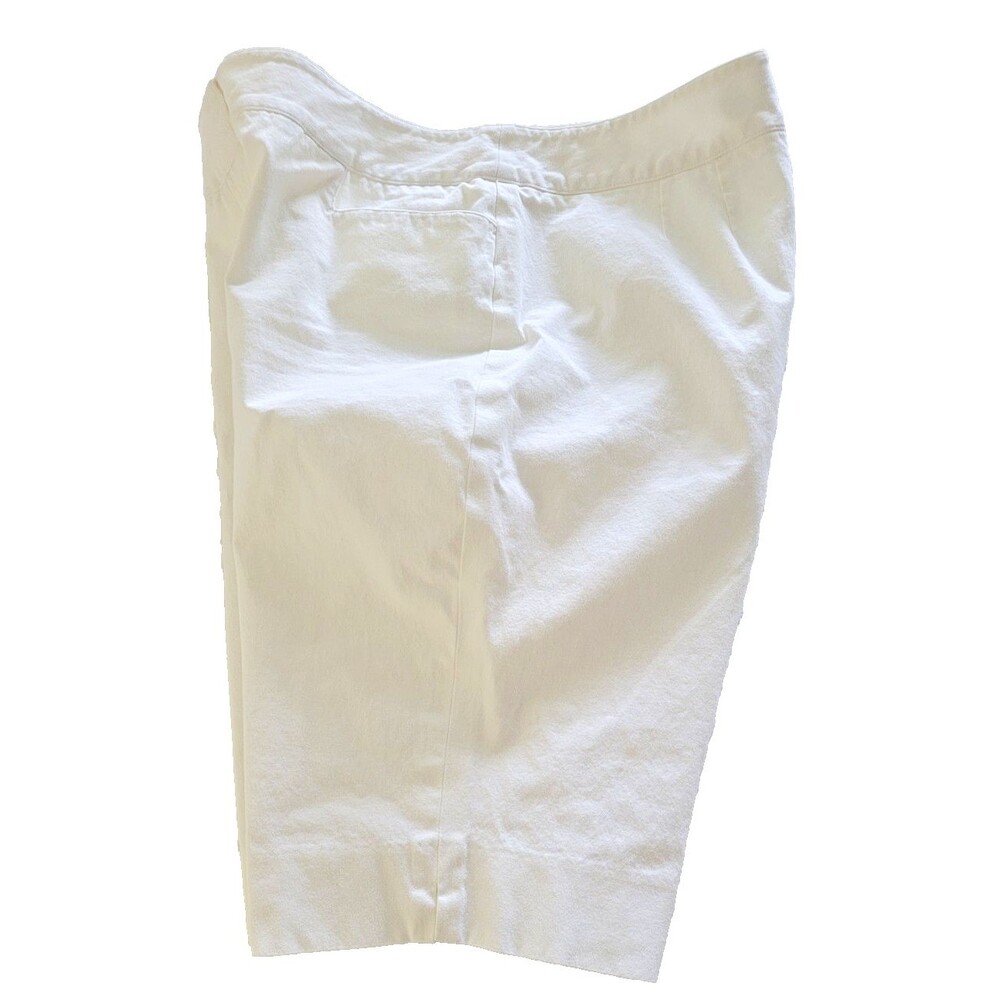 Evelyn & Arthur Women's White Chino Cotton Shorts Size 14